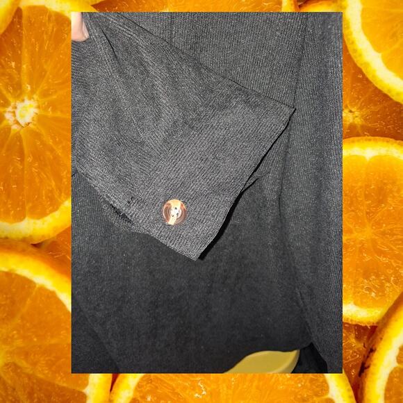 Shein Black Button Up‎ Long Sleeve Shirt Size XL - Picture 5 of 6